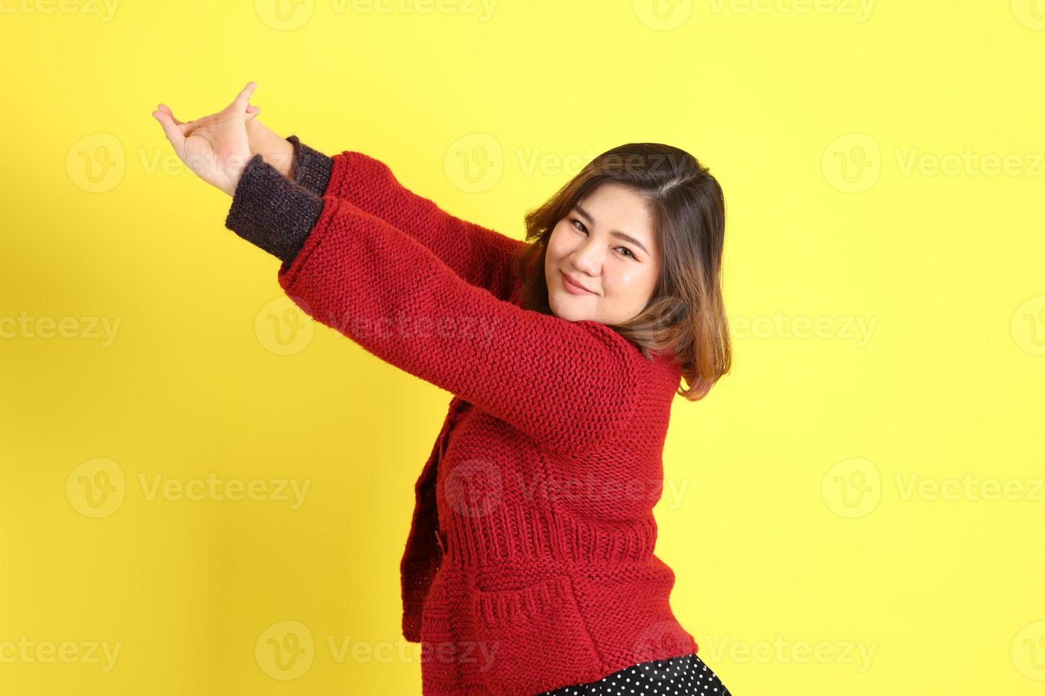 Chubby Asian Woman photo