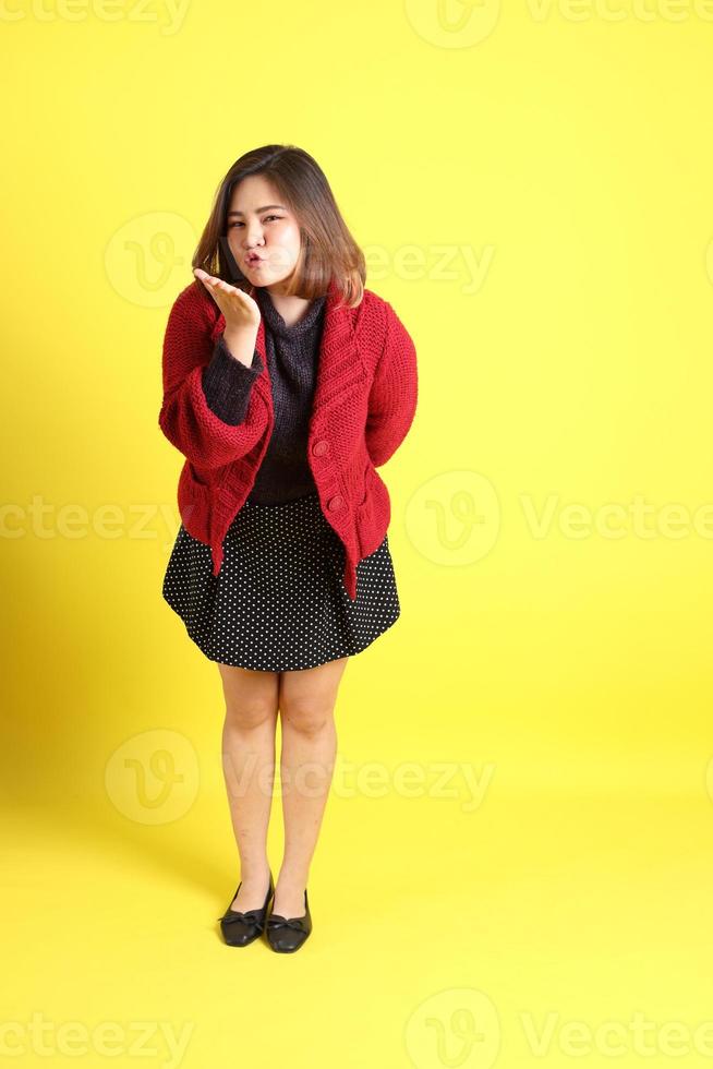 Chubby Asian Woman photo