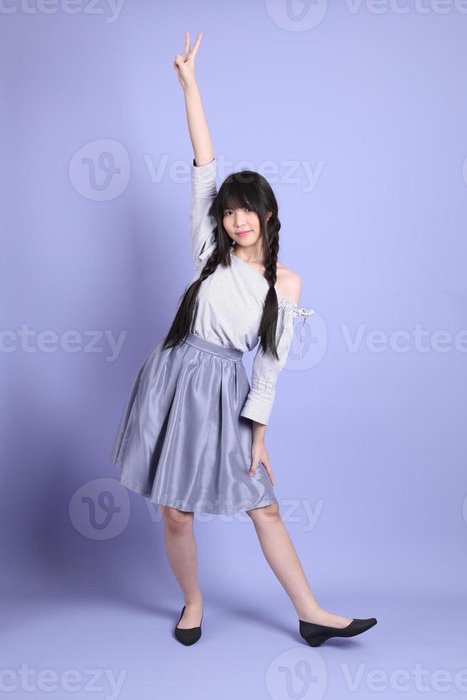 Purple Preppy Girl photo