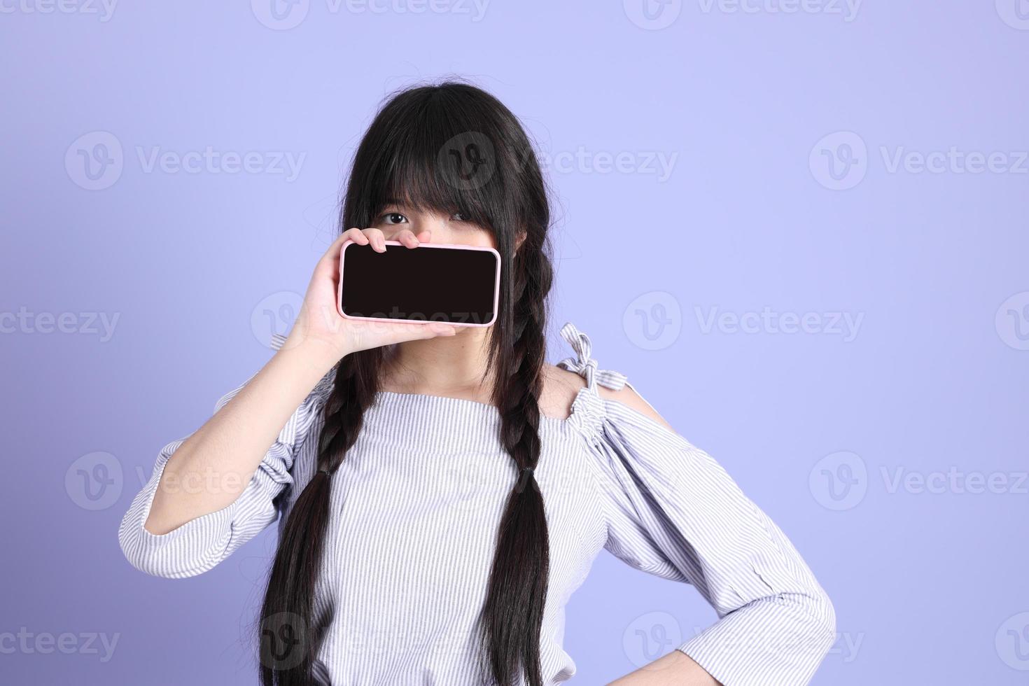 Purple Preppy Girl photo