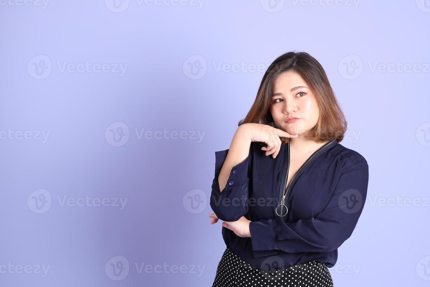 Chubby Asian Woman photo