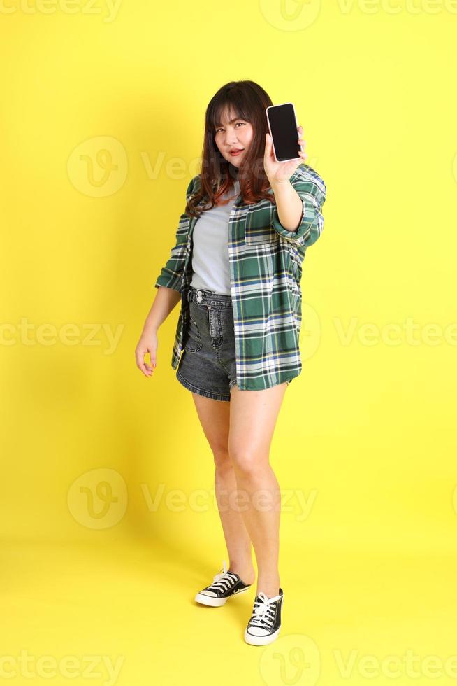 Chubby Asian Woman photo