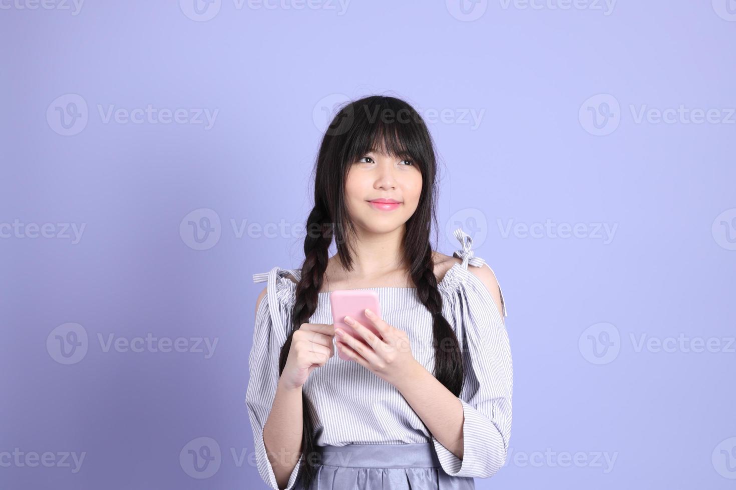 Purple Preppy Girl photo