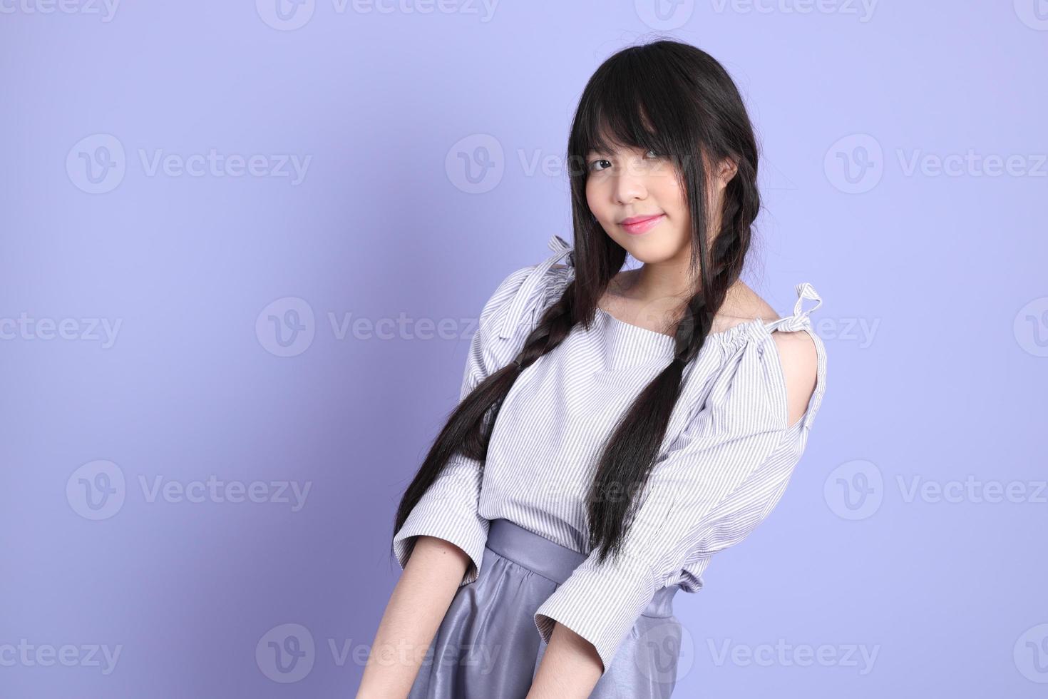 Purple Preppy Girl photo