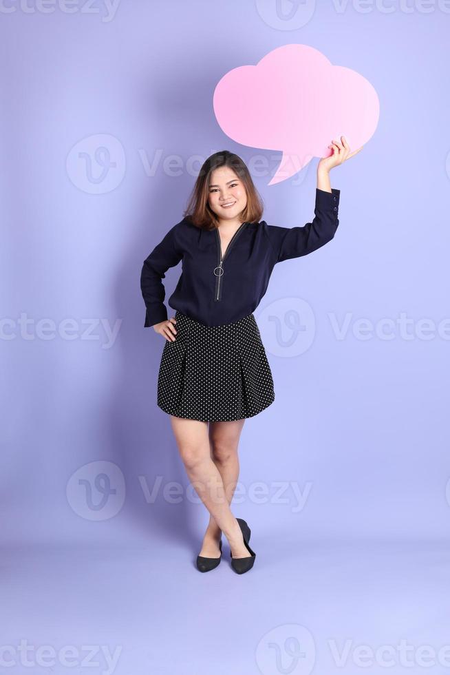 Chubby Asian Woman photo