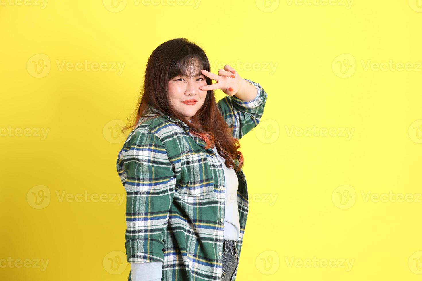 Chubby Asian Woman photo