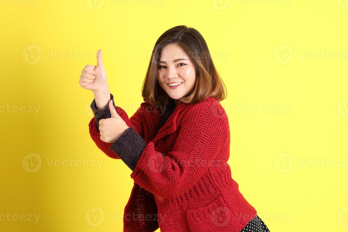 Chubby Asian Woman photo