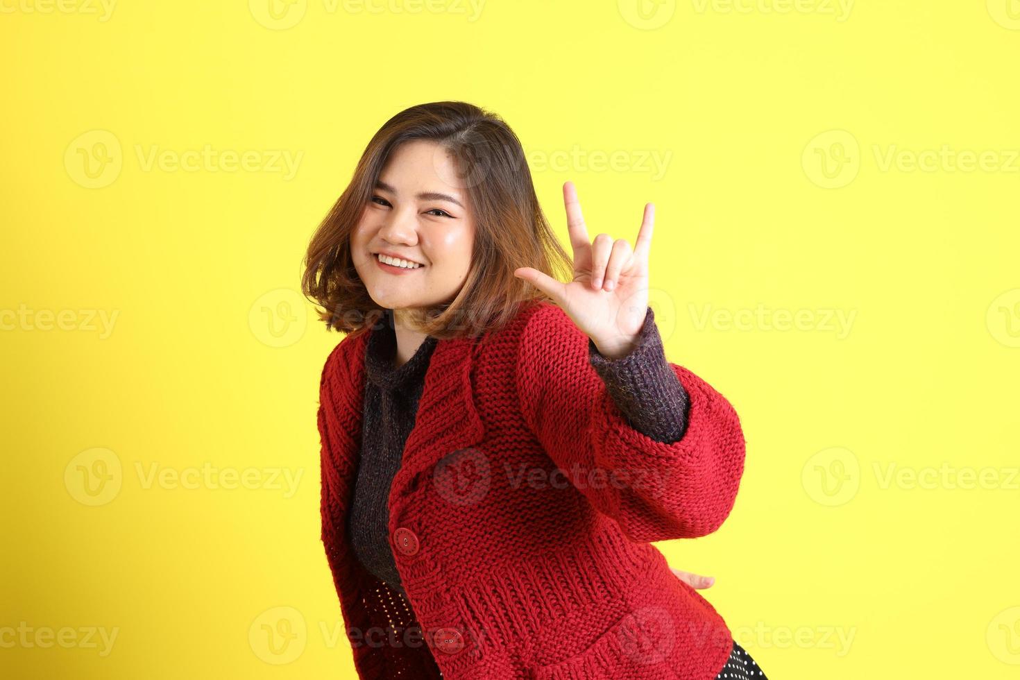 Chubby Asian Woman photo