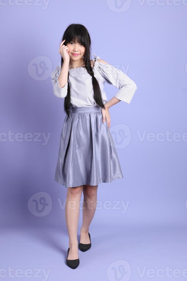 Purple Preppy Girl photo