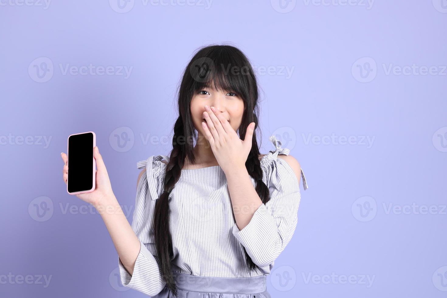 Purple Preppy Girl photo