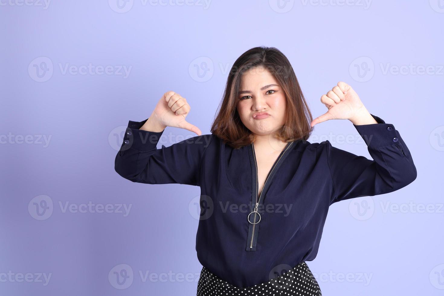 Chubby Asian Woman photo