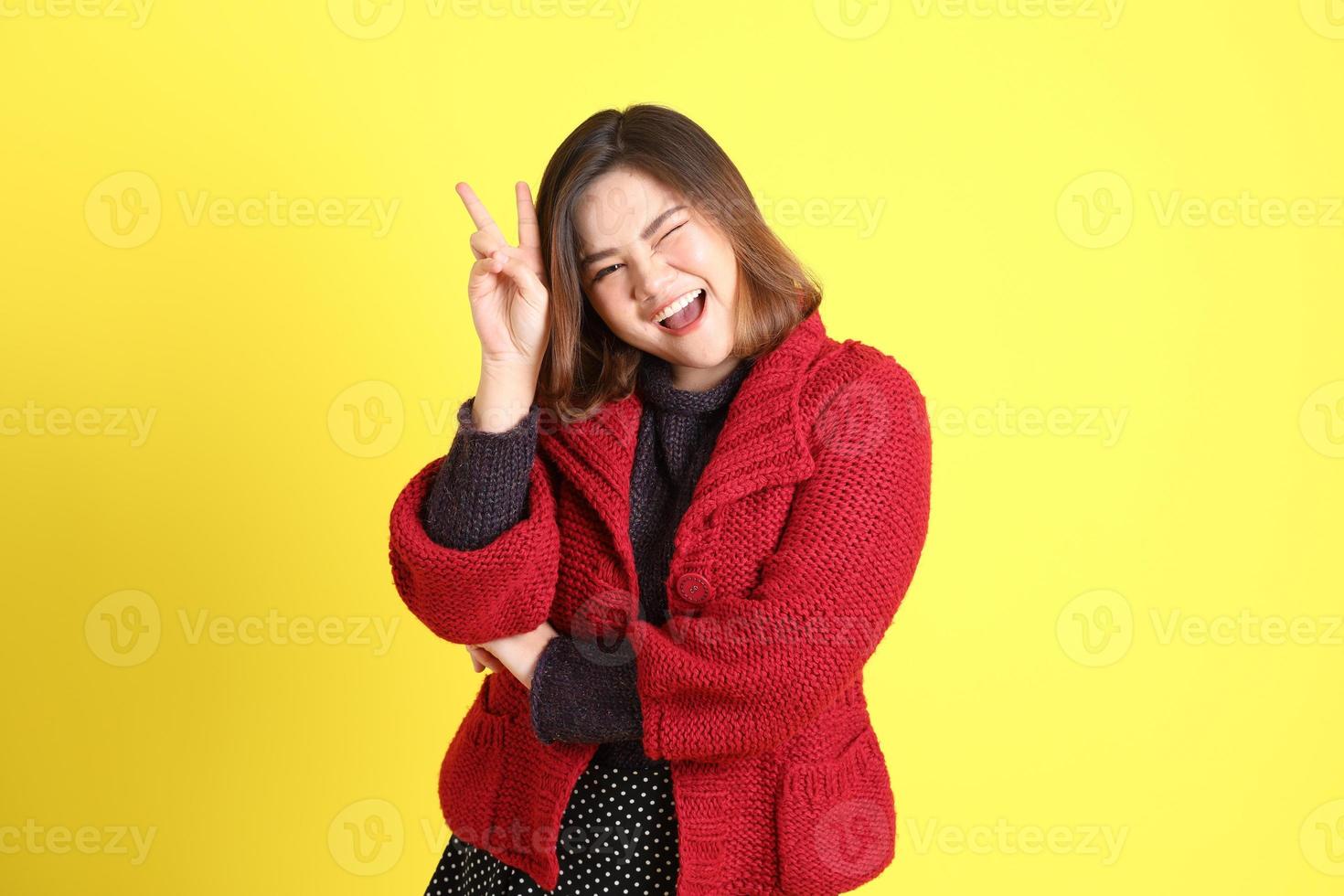 Chubby Asian Woman photo