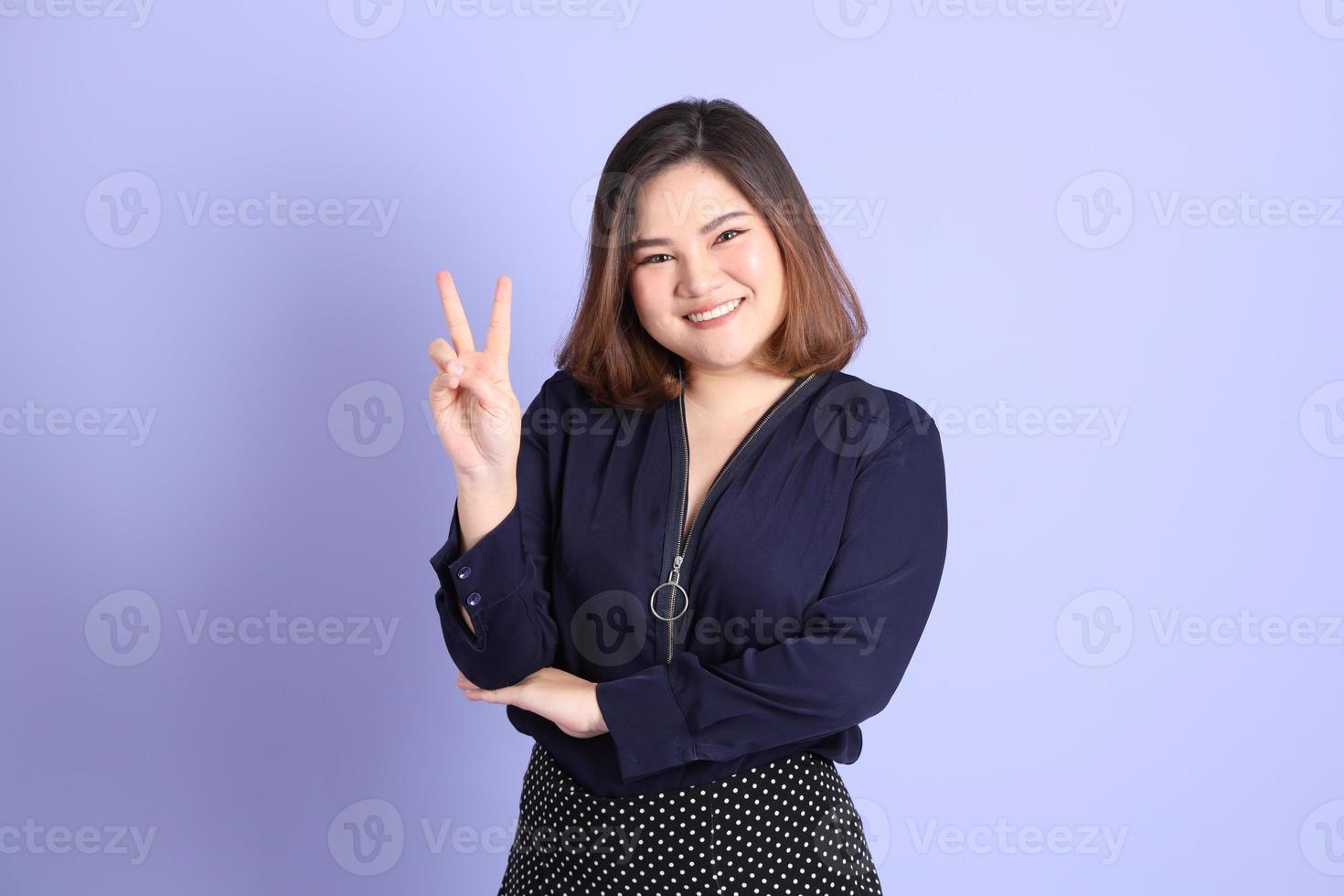 Chubby Asian Woman photo