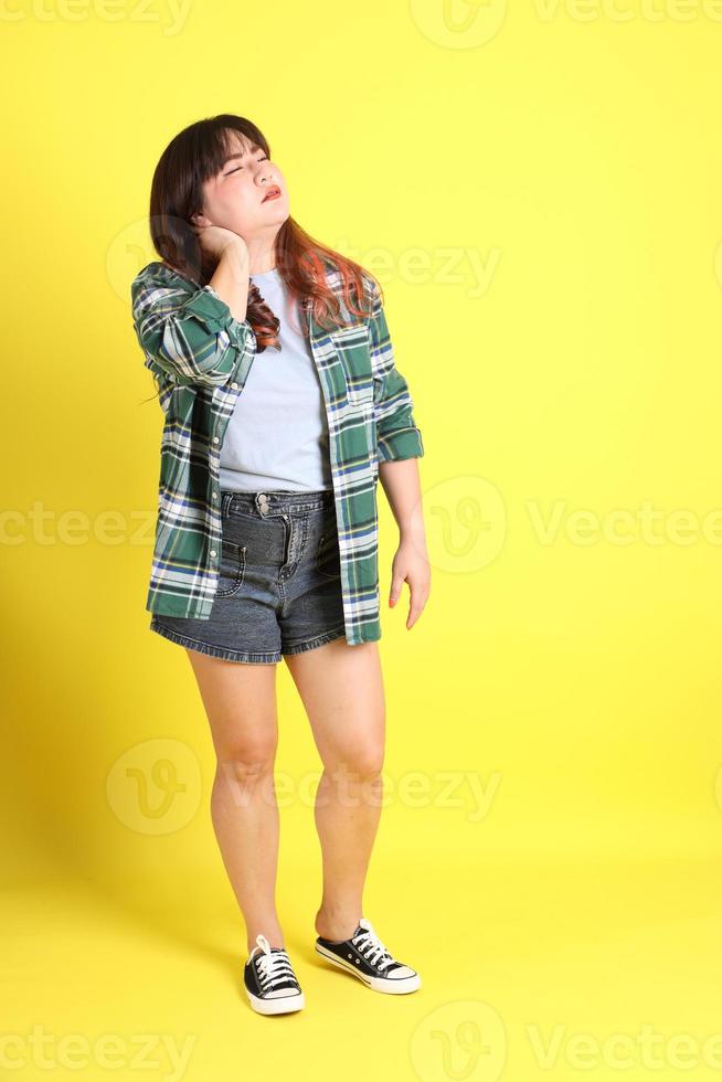 Chubby Asian Woman photo