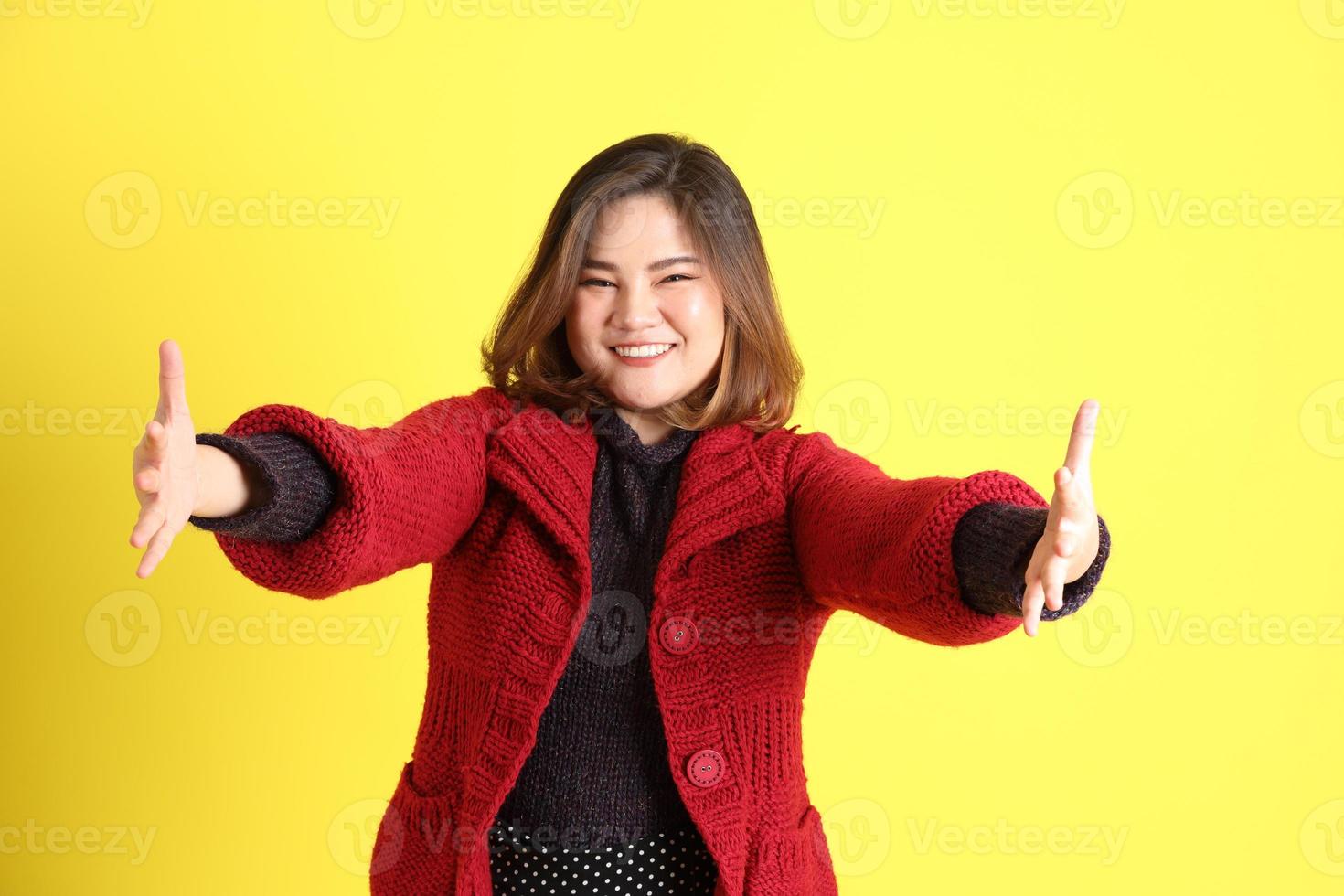 Chubby Asian Woman photo