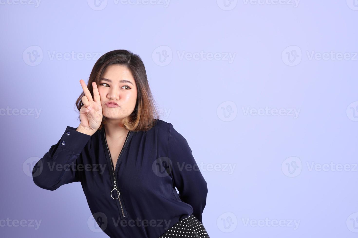 Chubby Asian Woman photo