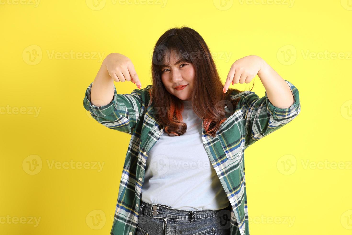 Chubby Asian Woman photo