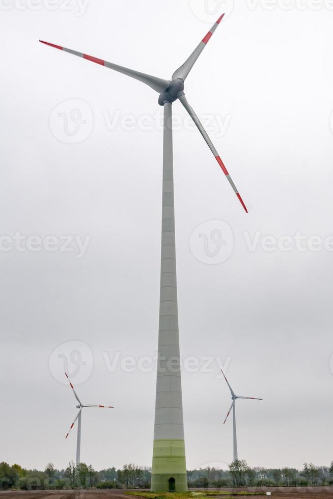 wind turbine in the wind photo