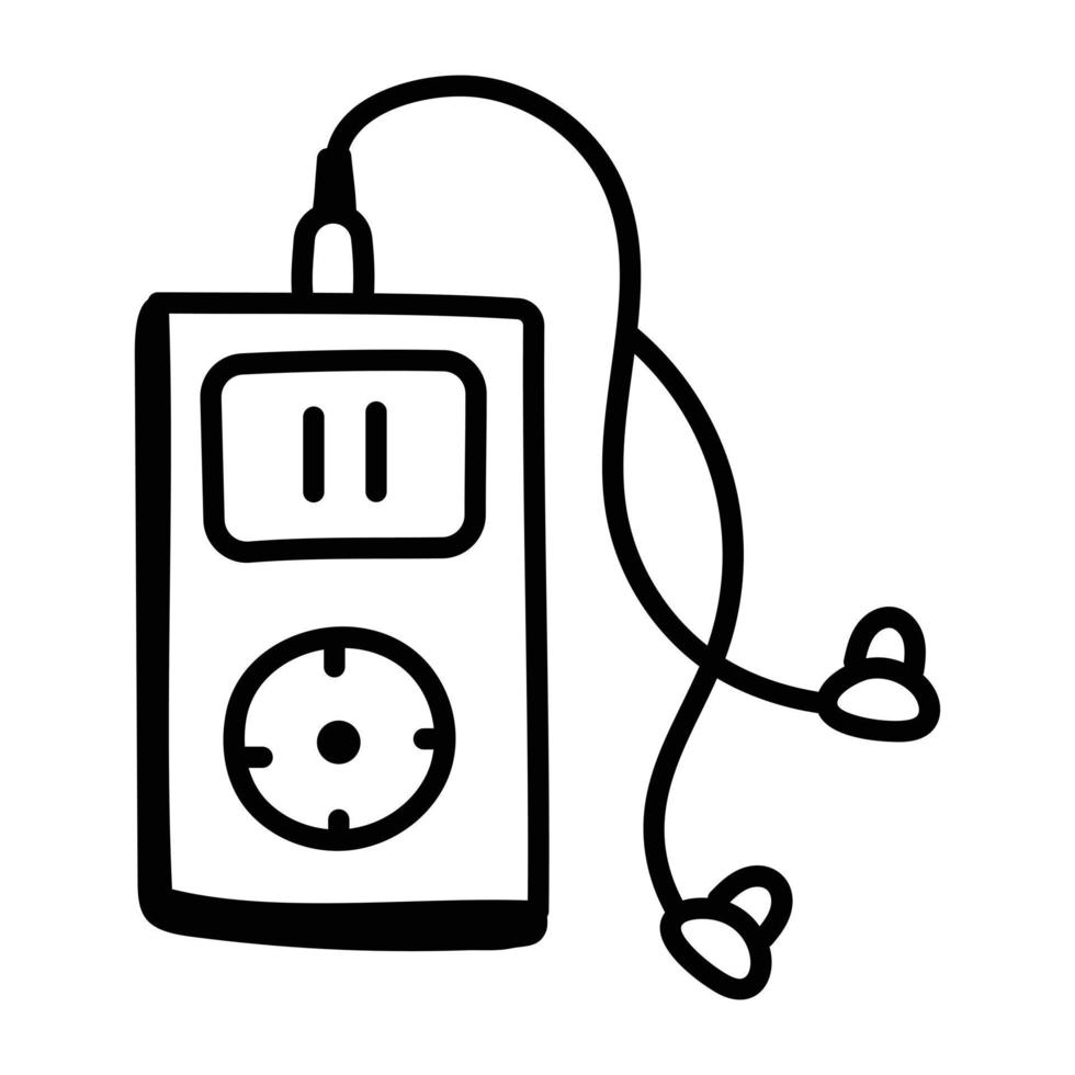 ipod clipart black and white