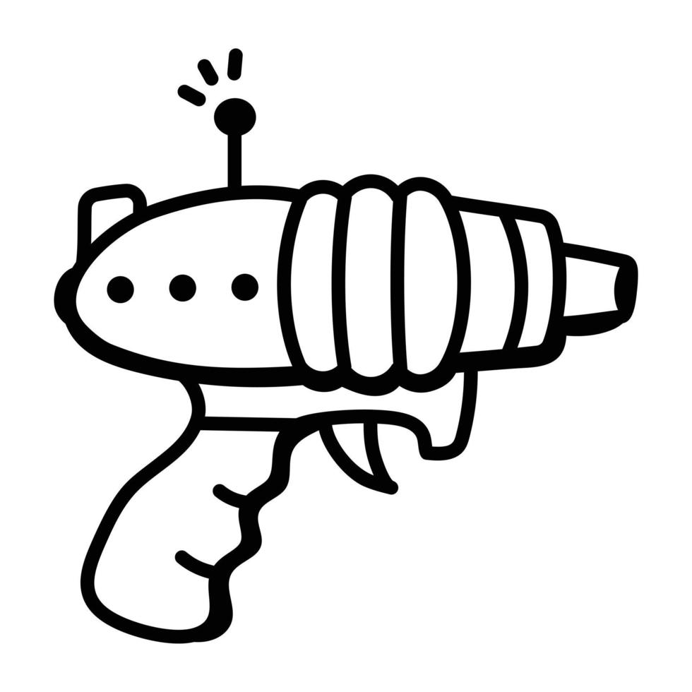 Ready to use doodle icon of space pistol 7544133 Vector Art at Vecteezy