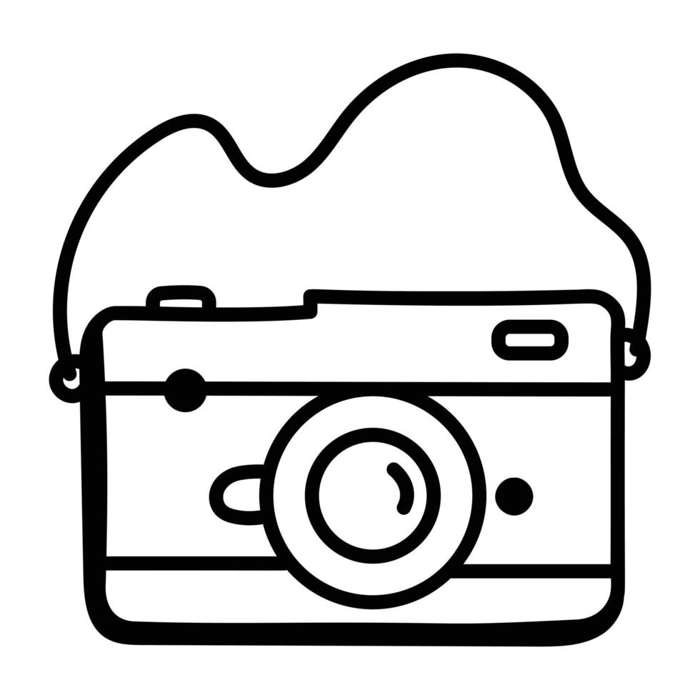 Customizable icon of camera is ready for use vector