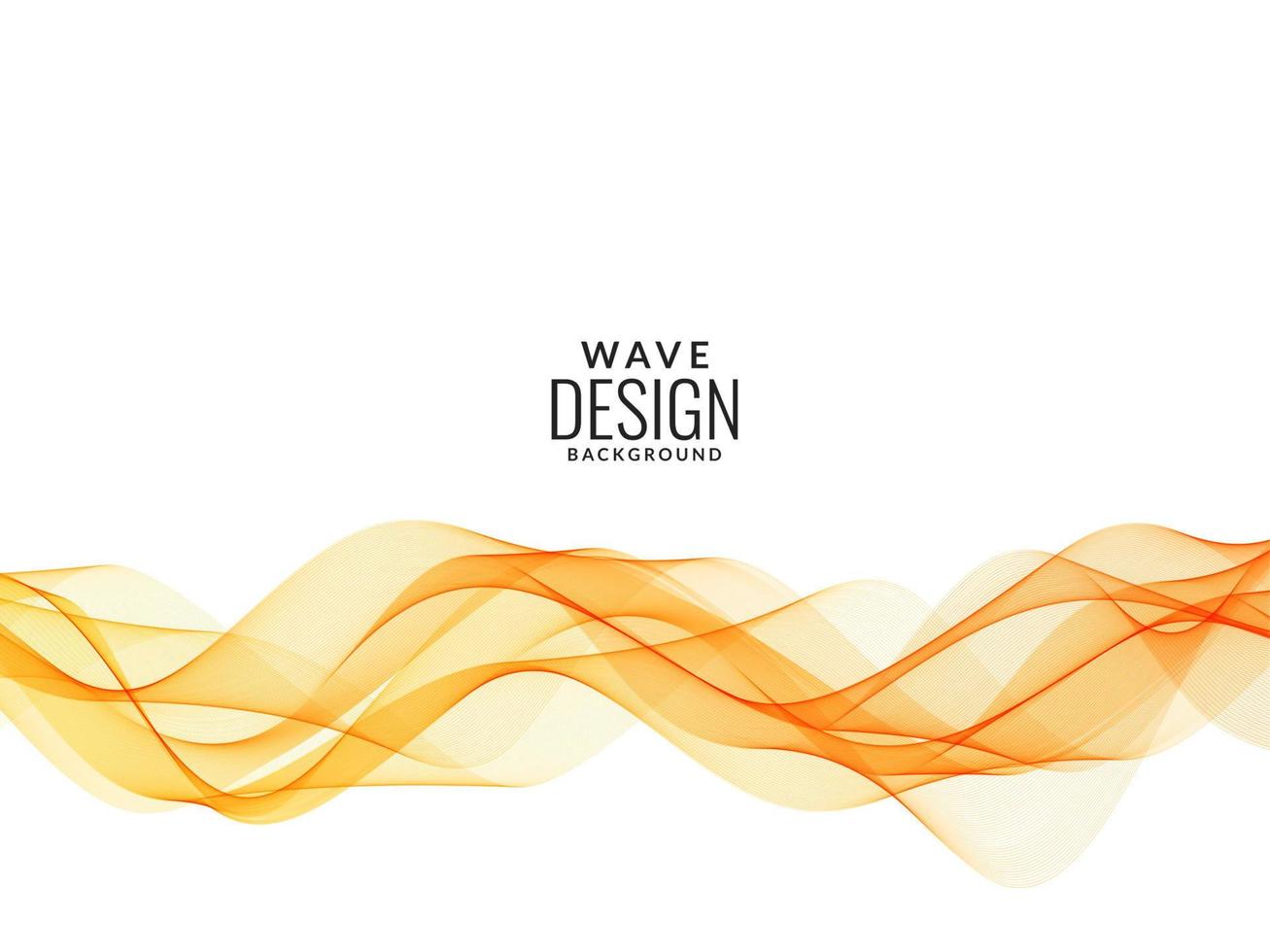 Modern red decorative wave stylish dynamic background Orange vector