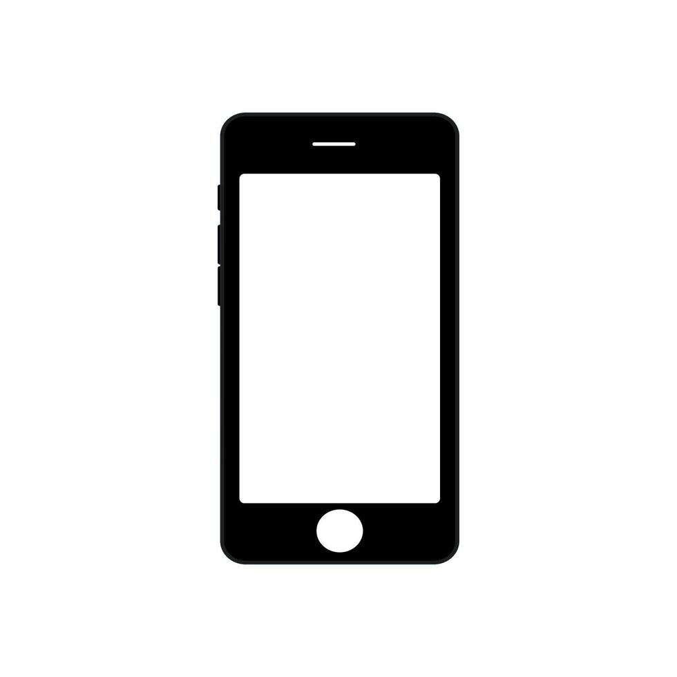 Smartphone black and white.Mockup. vector
