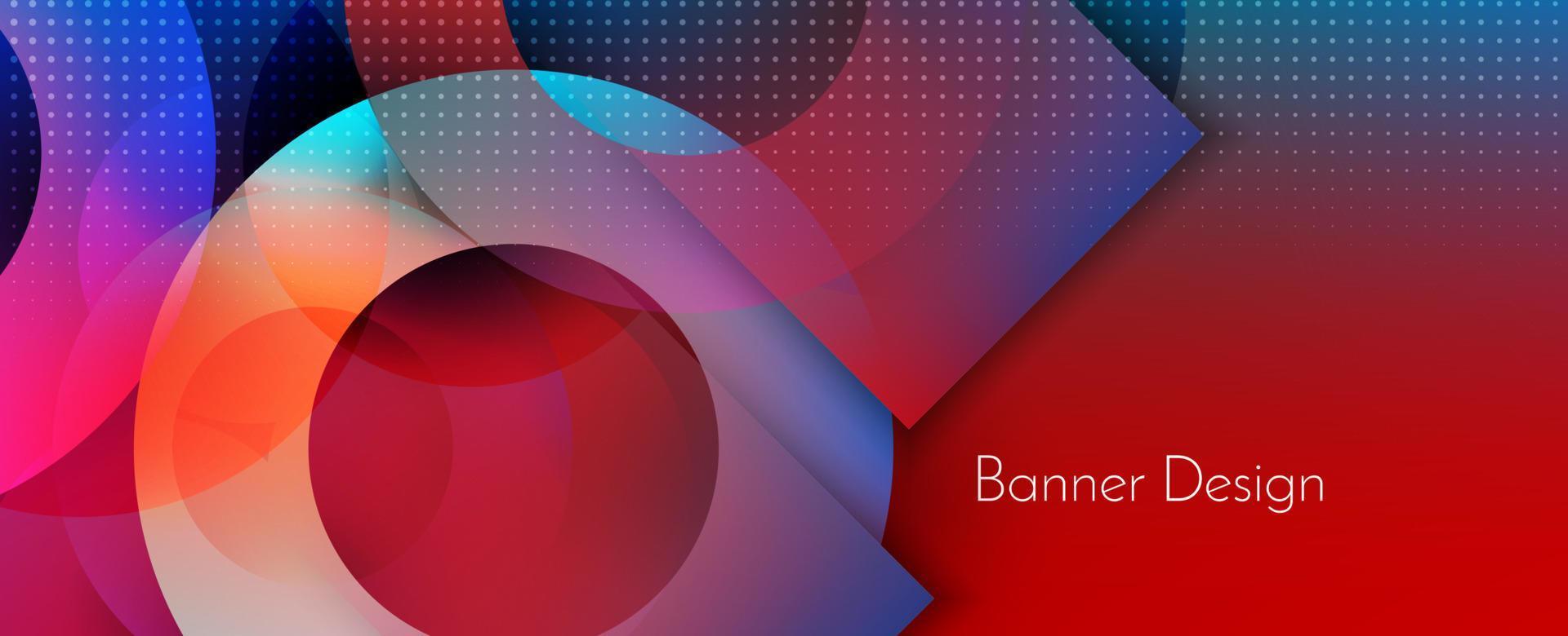 Fondo de patrón de banner colorido elegante geométrico abstracto con estilo moderno vector