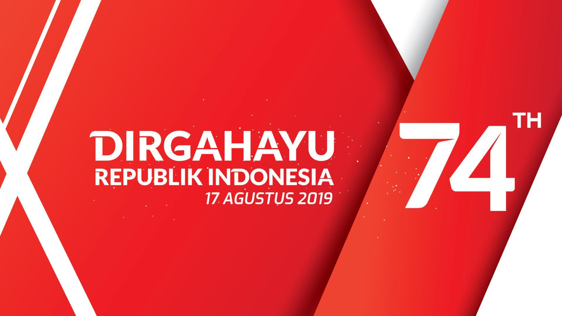 17 August. Indonesia Happy Independence Day greeting card, banner, and
