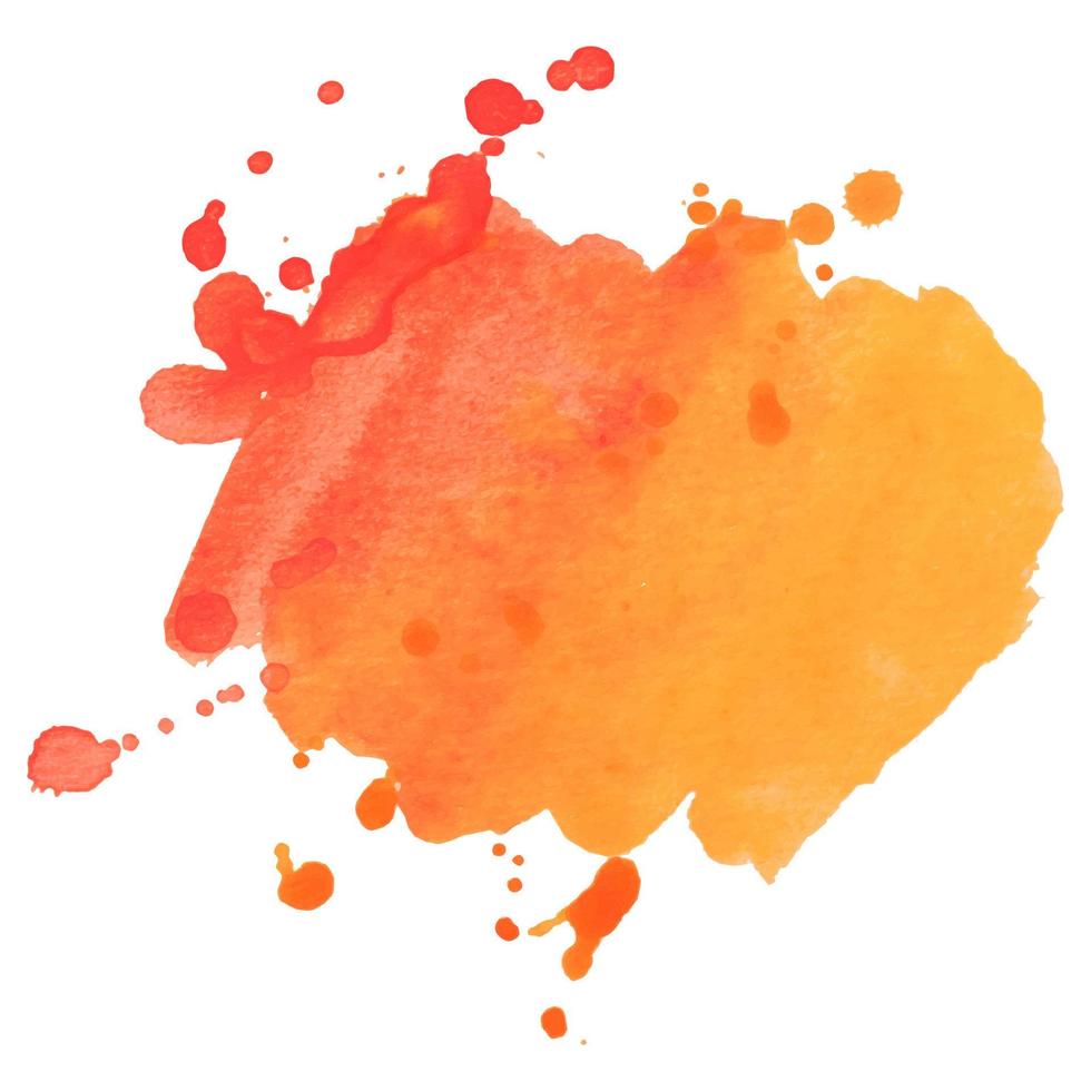 Abstract isolated colorful vector watercolor stain. Grunge element for paper design