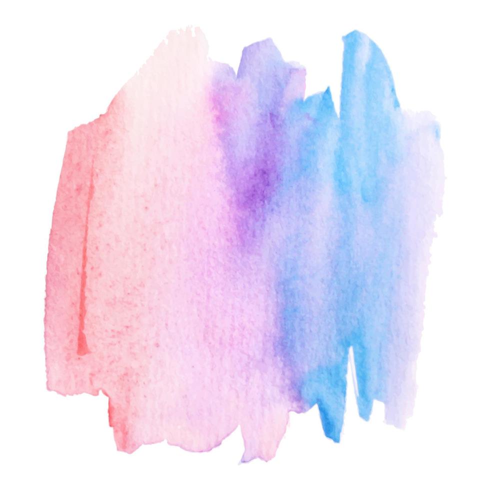 Watercolor brush paint paper texture vector isolated splash on white background for banner, poster, wallpaper.