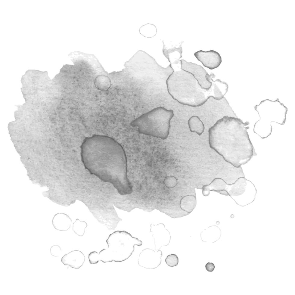 Watercolor black and white backgrounds. .Abstract isolated monochrome vector watercolor stain. Grunge element for paper design