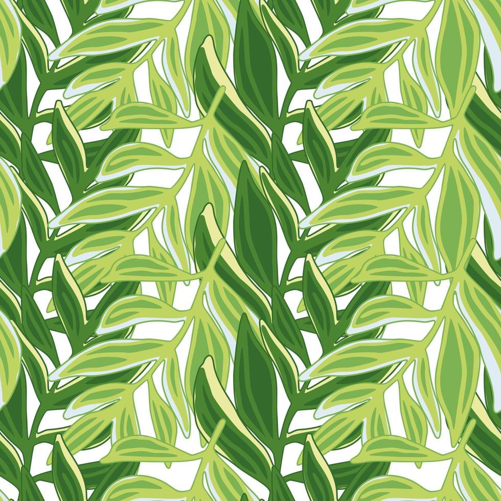 Tropical pattern, palm leaves seamless. Modern jungle leaf seamless pattern. Botanical floral background. vector