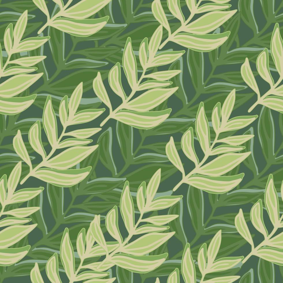 Modern jungle leaf seamless pattern. Tropical pattern, palm leaves seamless. Exotic plant backdrop. vector