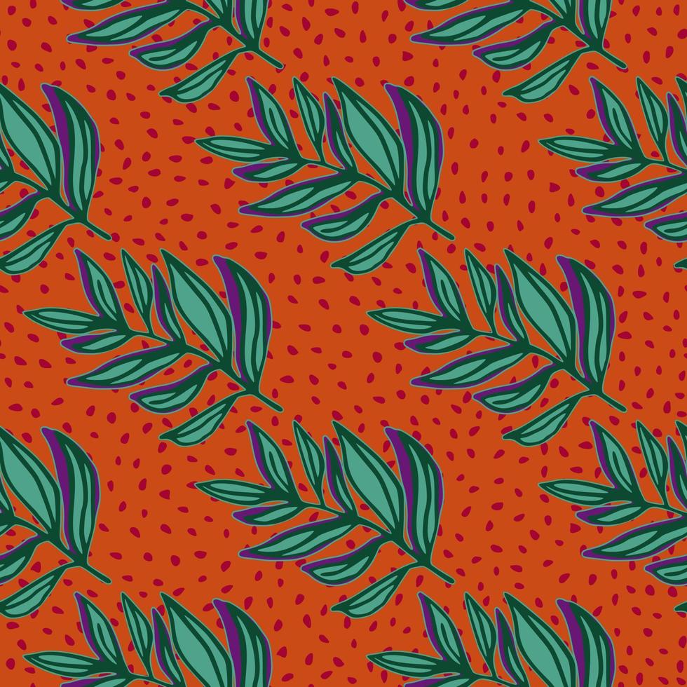 Geometric jungle leaf seamless pattern. Tropical pattern, palm leaves seamless. Botanical floral background. vector