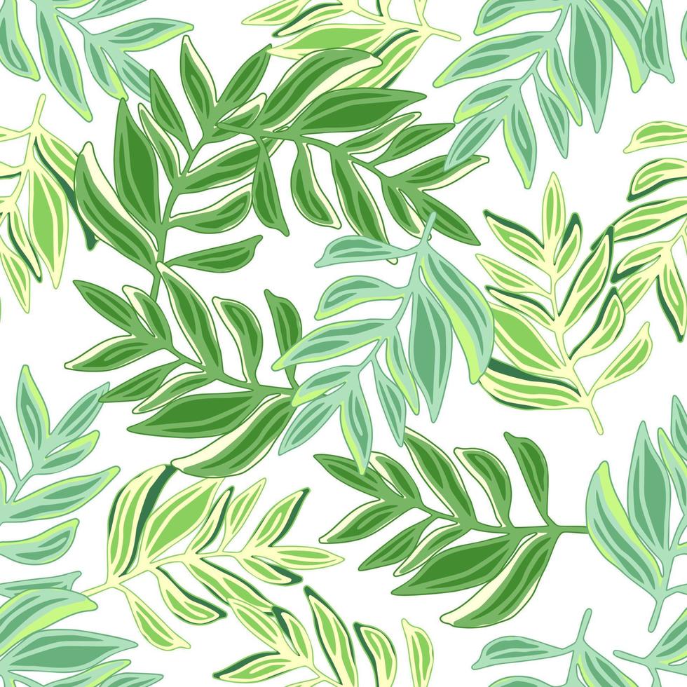 Modern tropical pattern, palm leaves seamless. Jungle leaf seamless pattern. Botanical floral background. Exotic plant backdrop. vector