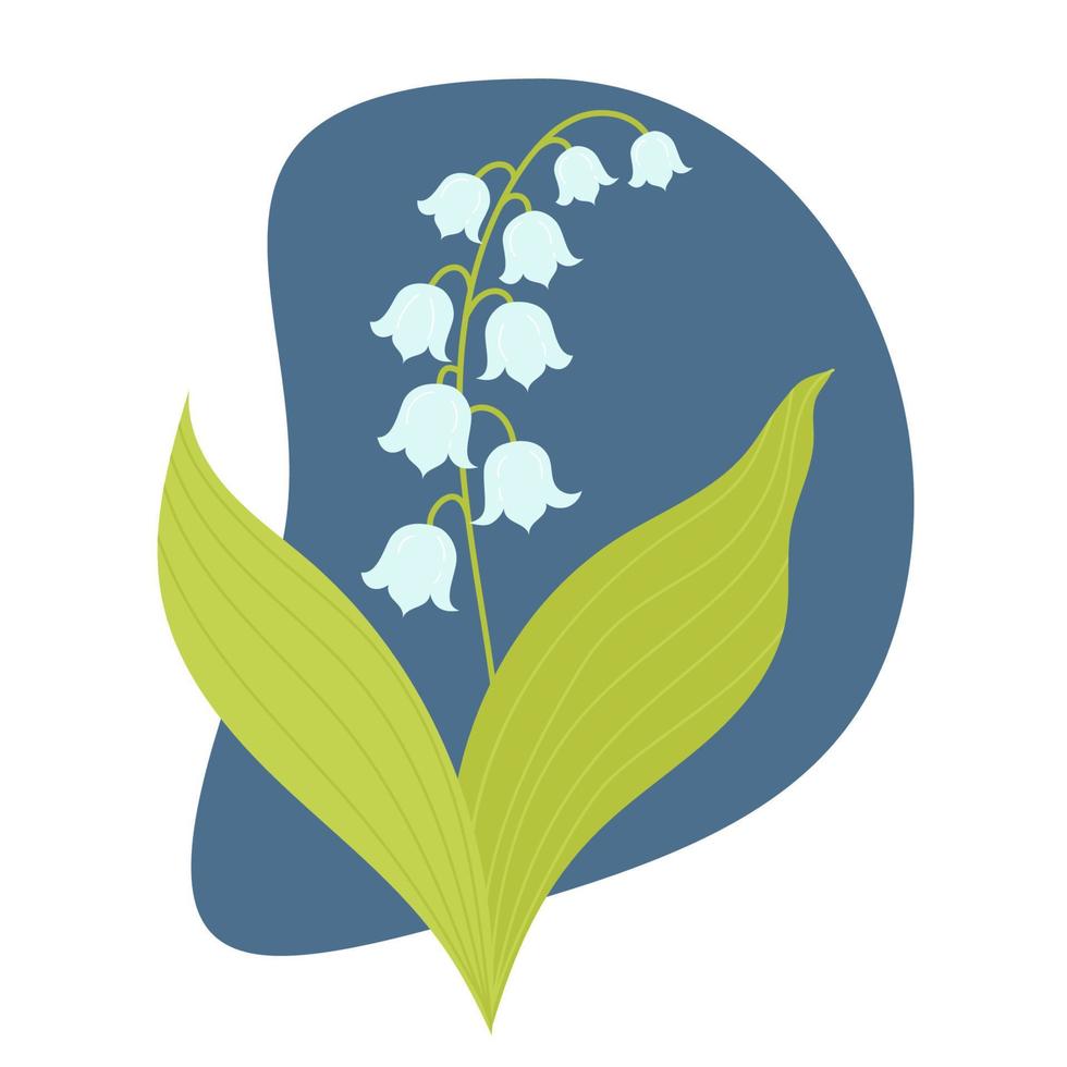 May flower lily of the valley vector