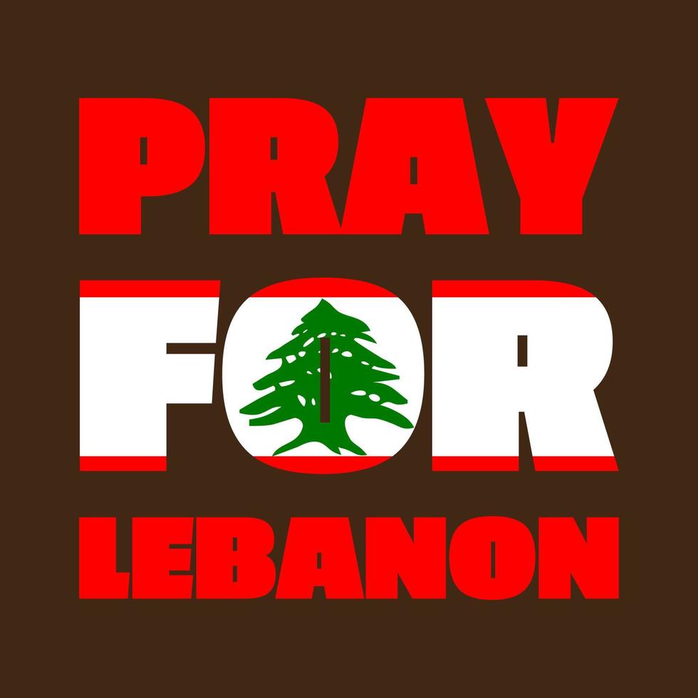 pray for lebanon and pray for beirut vector illustration. lebanon flag from massive explosion. design for humanity, peace, donations, charity and anti-war