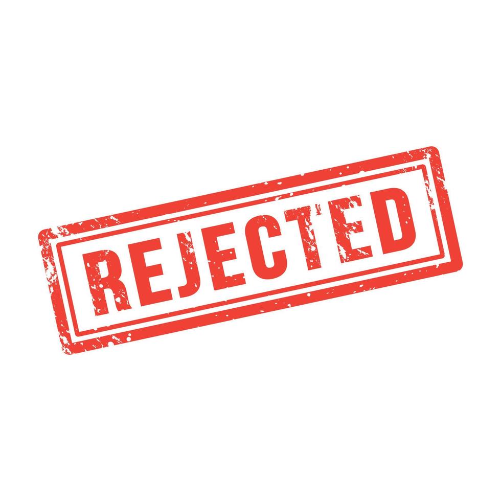 Rejected, Grunge Stamp vector