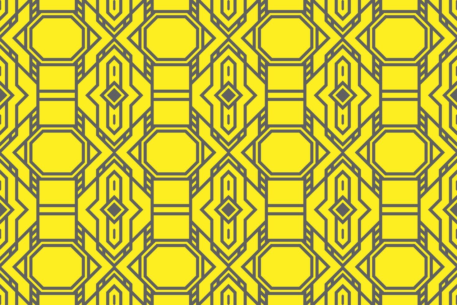 Yellow abstract modern geometric shape pattern seamless background vector design.