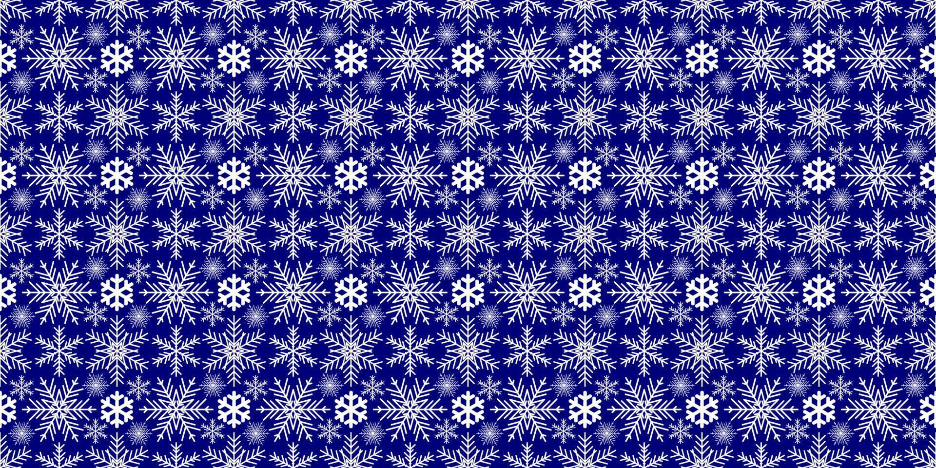 Vector Christmas card. Snowflakes background. Winter seamless pattern.