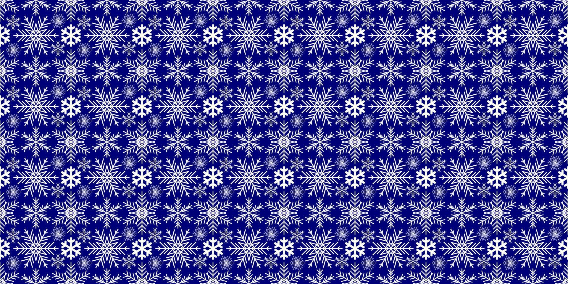 tarjeta de navidad vectorial. fondo de copos de nieve. patrón sin costuras de invierno. vector