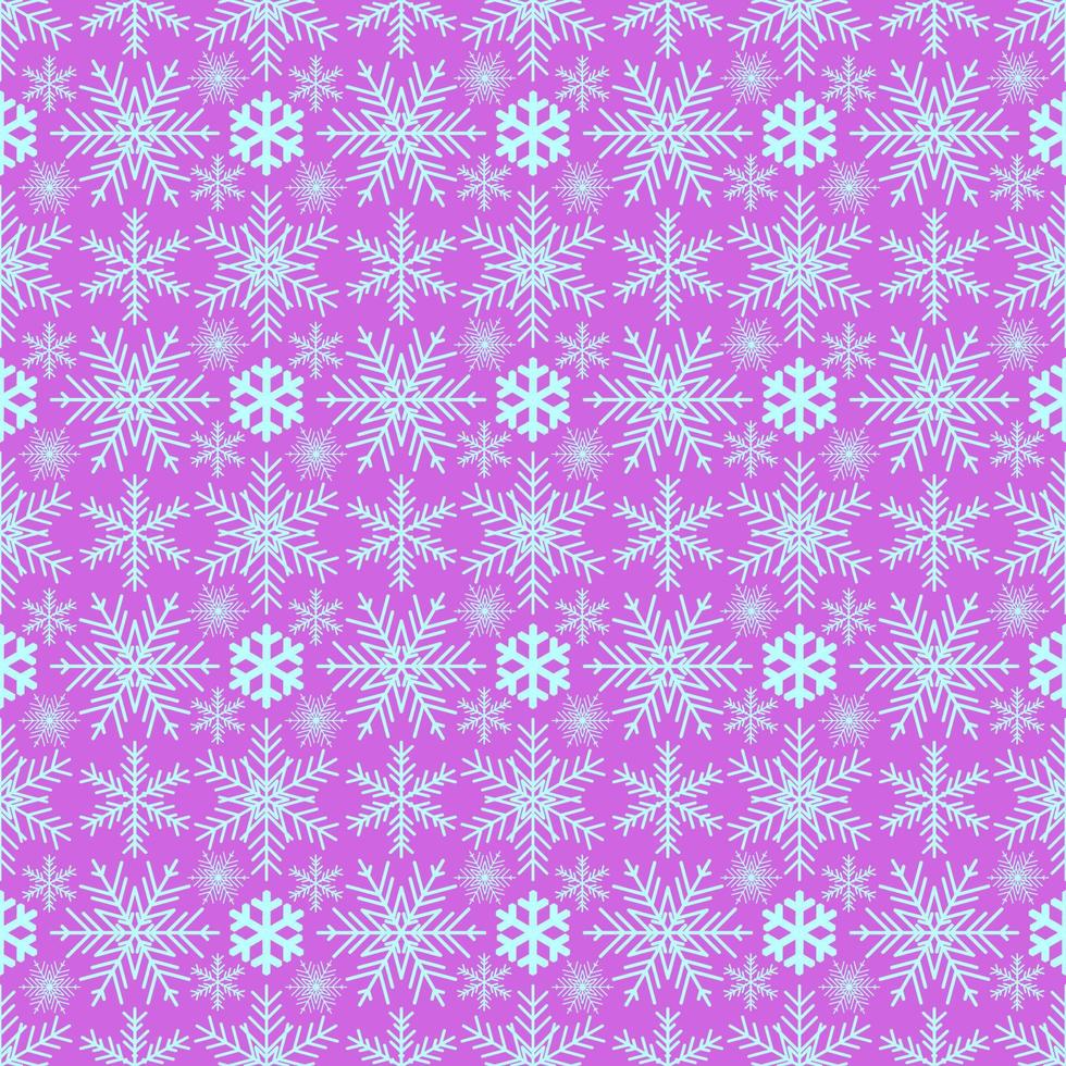 Vector Christmas card. Snowflakes background. Winter seamless pattern.