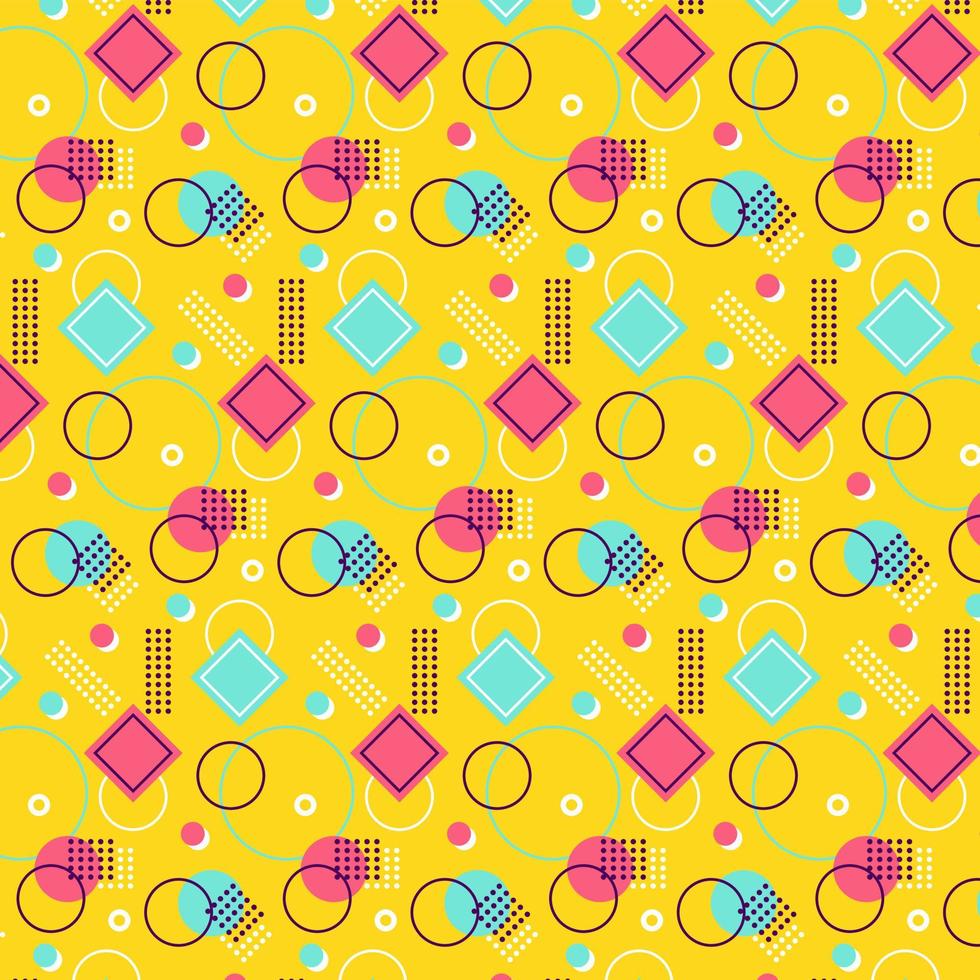 Memphis Pattern Background vector