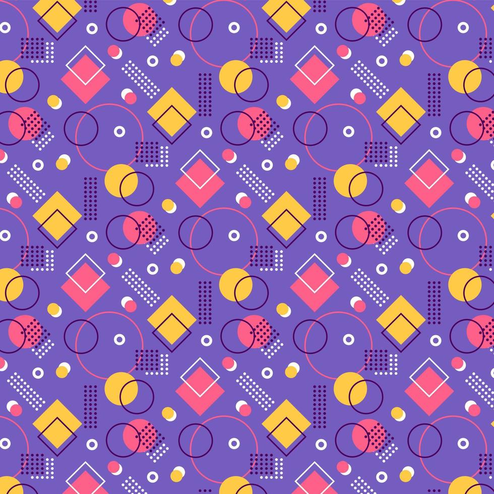 Memphis Pattern Background vector