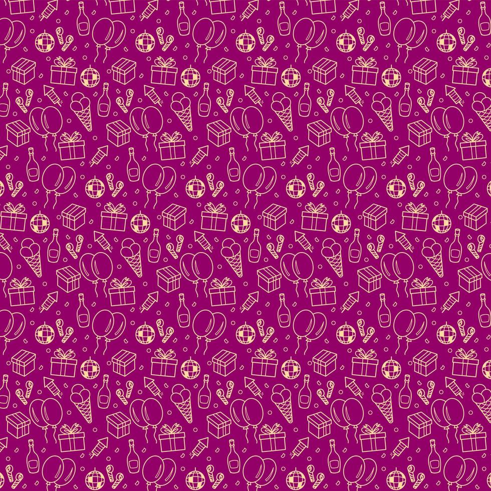 Party Day Pattern Background vector
