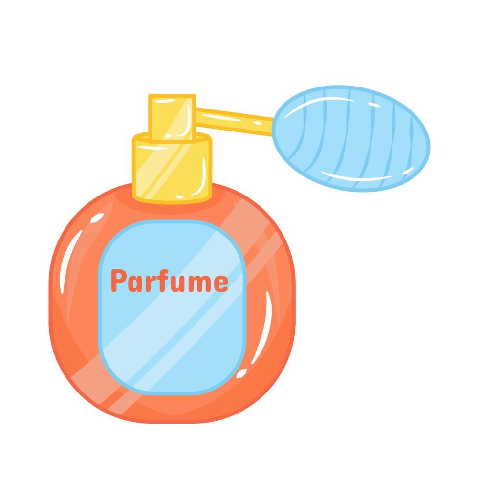 Summer theme skincare for parfume bottle vector
