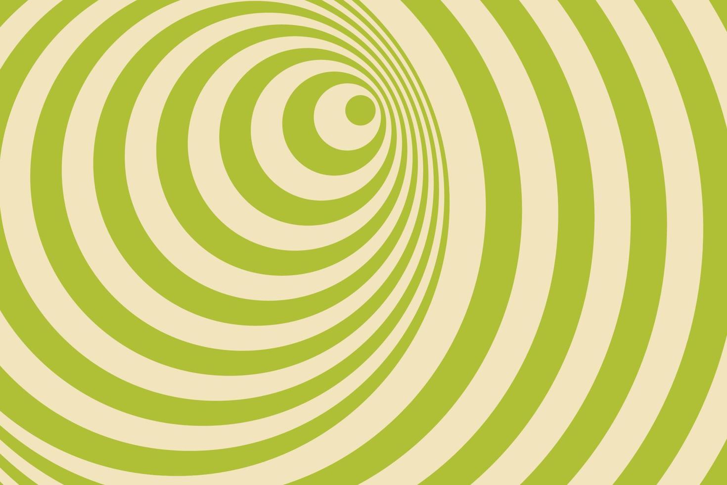 Striped spiral abstract tunnel background. Optical illusion funnel. Twisted beams. Twisted stripes light green tunnel vector