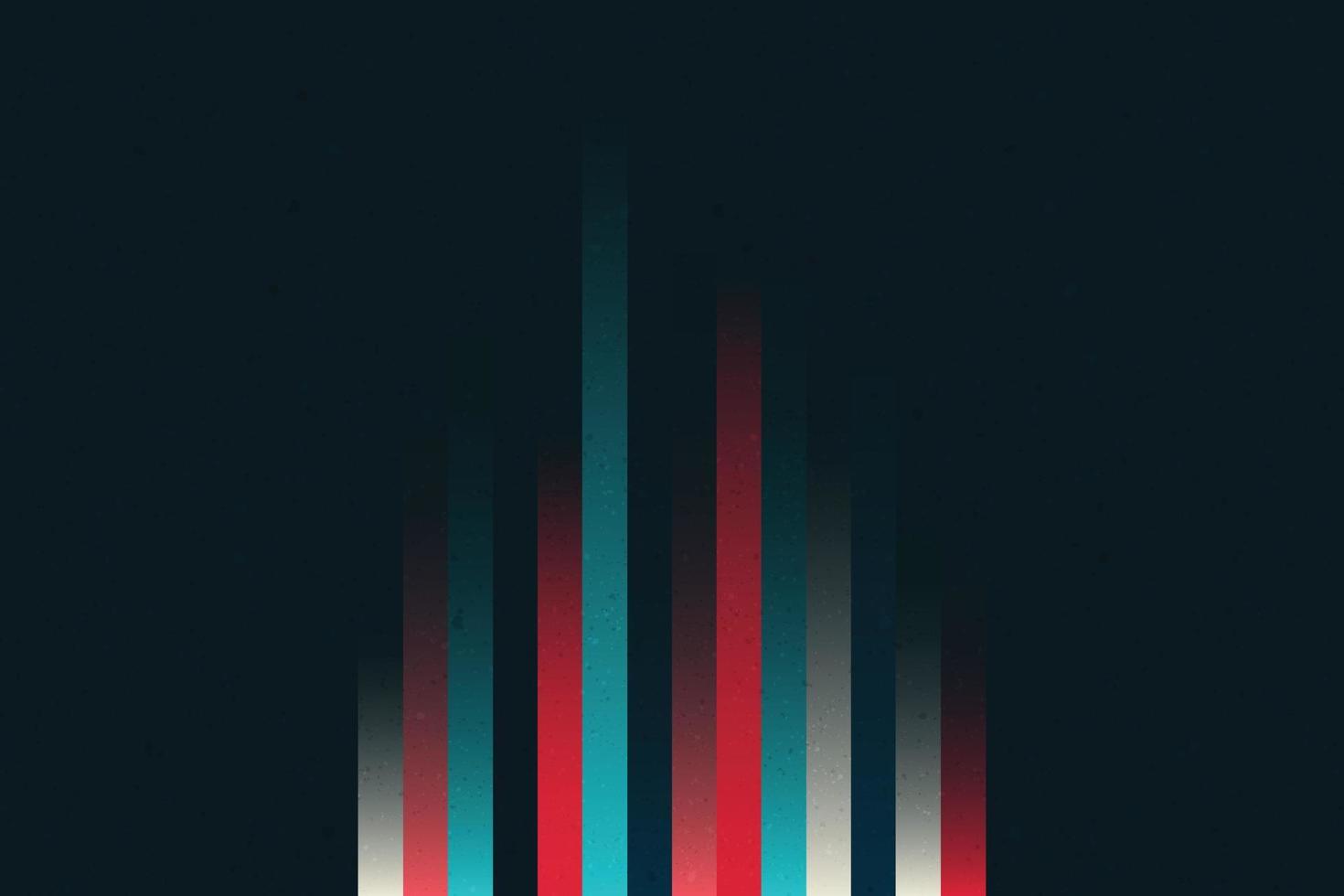 Gradient retro lines decorative background. Vertical red, black, white lines with noise texture vector