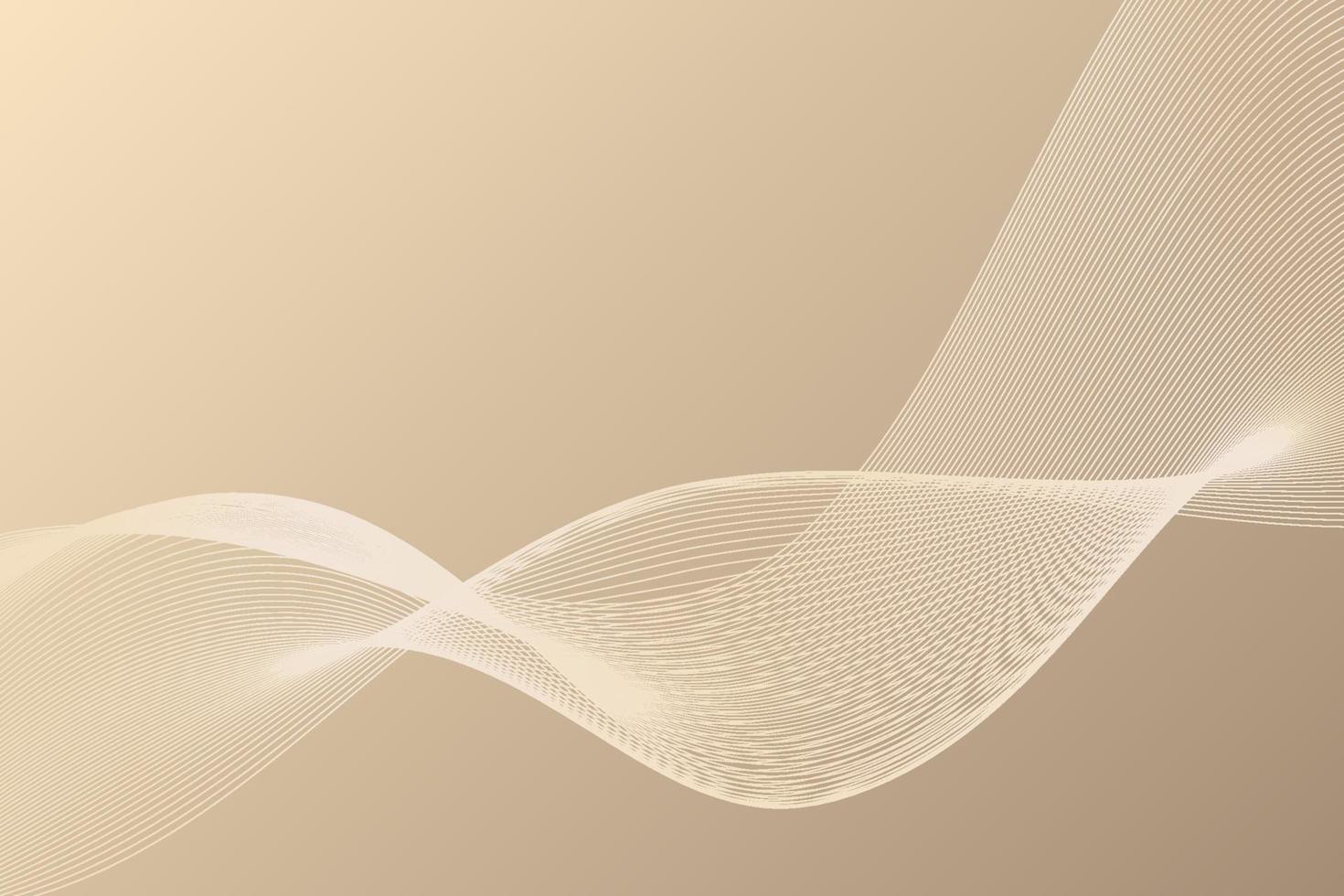 Grid wave luxury background. Modern simplicity and a rich gold color palette. Vectors wavy lines texture